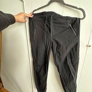 Stylish Black Jogger Pants with Zippered Pockets